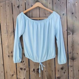 Blue Flowy Top